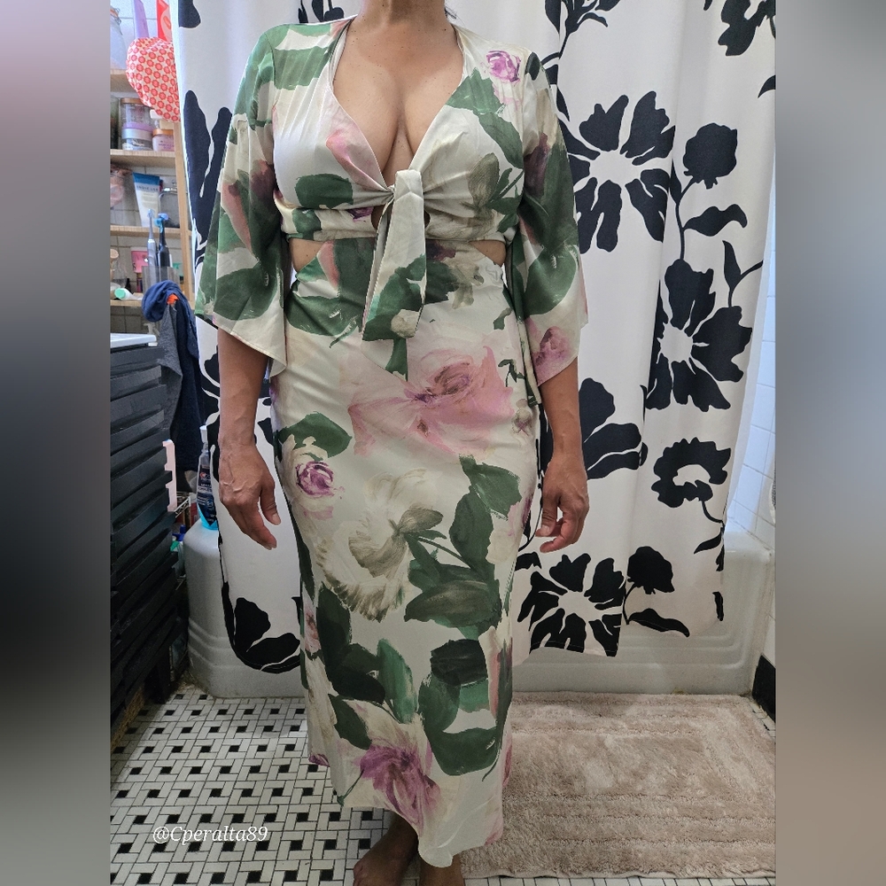 Floral Off-Shoulder Dress
